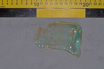 Fragment of glass bottle