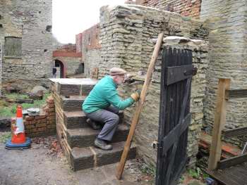 Repointing the wall of the VEH